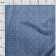 thumbnail image 3 of oneOone Cotton Cambric Medium Blue Fabric Asian Block Craft Projects Decor Fabric Printed By The Yard 56 Inch Wide, 3 of 4