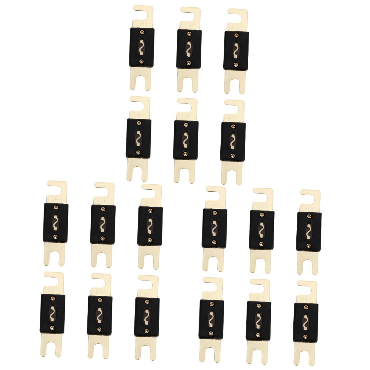 WORGEOUS 18-Piece 60A Inline Fuse Set for Car Audio System and Auto Electrical Use