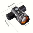 thumbnail image 1 of QJUHUNG Rechargeable Bicycle Light Headlight  Cycling Night Riding Light  Aluminum Alloy Mountain Bike Riding Gear With 3 Light Modes  Suitable For Outdoor Riding Bicycle, 1 of 4