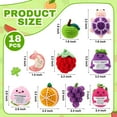thumbnail image 2 of 18 Pcs Positive Vegetables Emotional Dolls Bulk Support Encouragement Emotional Knitted Crochet Gifts with Positive Words for Friends Coworker Decorations for Home Office, 2 of 6