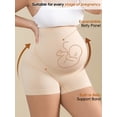 thumbnail image 6 of Athlemo Plus Size Women's Maternity Shorts Over The Belly Pregnancy Yoga Pants Activewear Biker Shorts Casual, 6 of 7