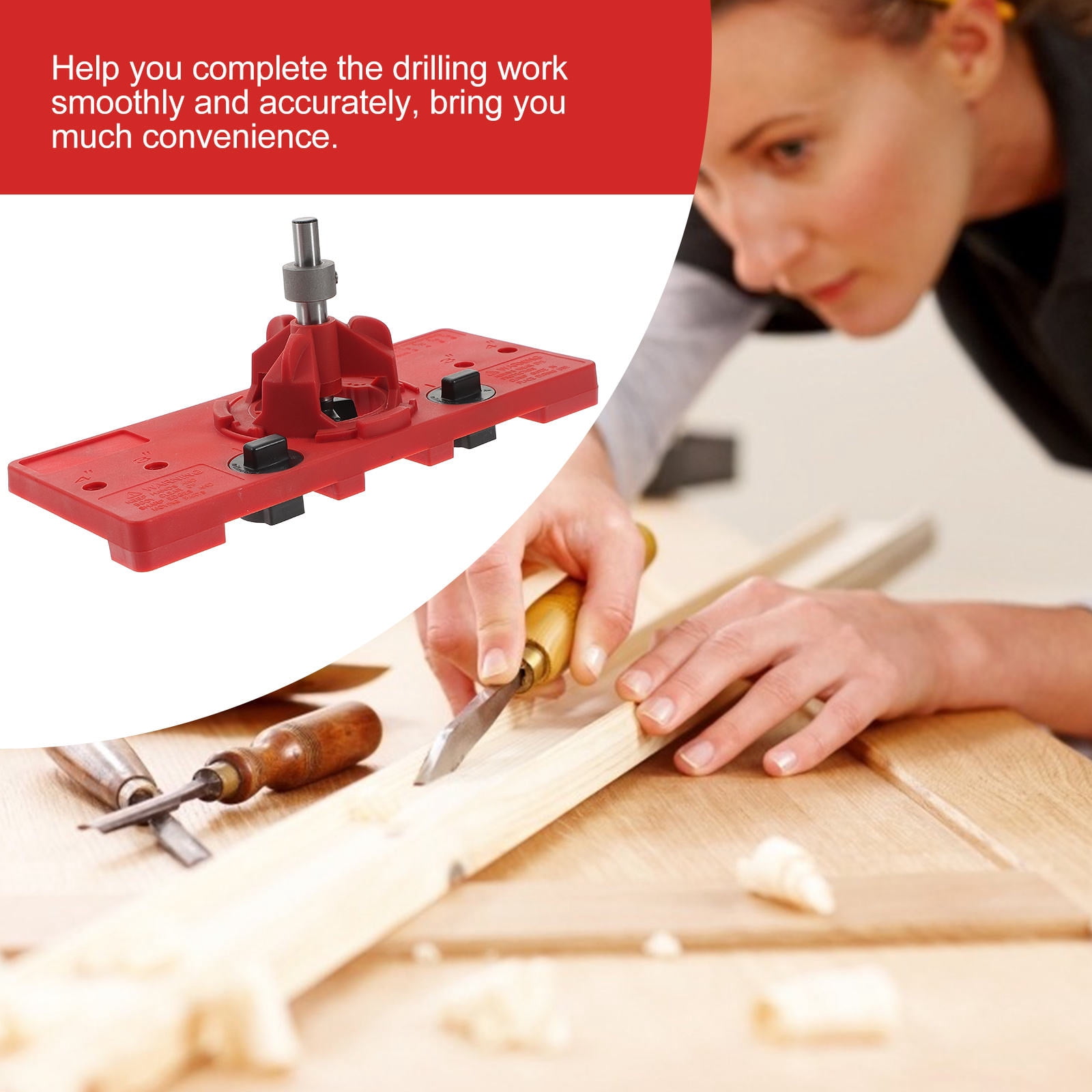 ETHZZLE Cabinet Hinge Installation Aid Cabinet Hinge Jig Steel 1 Set