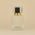 thumbnail image 1 of Glass Empty Refillable Replacement Glass Perfume Bottle,Transparent Dropper, Square Cologne Atomizer, 50ml Portable Perfume Atomizer Refillable ContainersBags-Cases, 1 of 9