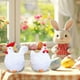 thumbnail image 5 of Decoraciones de Pascua, adornos de Pascua, regalos de Pascua. Juego de 2 piezas de decoración de gallo y gallina de Pascua. Decoración para el hogar, regalos para la sala de estar, decoraciones de res, 5 of 6