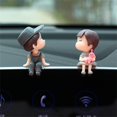 thumbnail image 3 of Preciosa pareja de niños y niñas, decoración para coche, linda figura de acción besándose, tablero de instrumentos del coche, decoración interior de la habitación del hogar, regalo de cumpleaños, 3 of 5