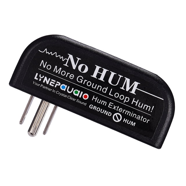 LINEPAUDIO Buzz Eliminator AC Ground Loop Noise Eliminator Plug-In AC Buzz Killer Hum Eliminator Noise Canceller