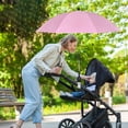 thumbnail image 4 of Sktrjpolfis Chair Umbrella with Clamp, 360° Adjustable Beach Umbrella, 83cm Diameter, UV Protection Rainproof Outdoor Umbrella, 4 of 6