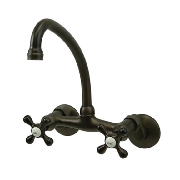 Kingston Brass  Double Handle Wall Mount Kitchen Faucet