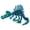 A021- Dark Green, variant on 3D Printed Dinosaur Skeleton, Spinosaurus 3D Printed Action Figure, Poseable Skeleton Hobby Dinosaur Toys, Laser Green Blue Mini Dino Model for Student 1 Pack