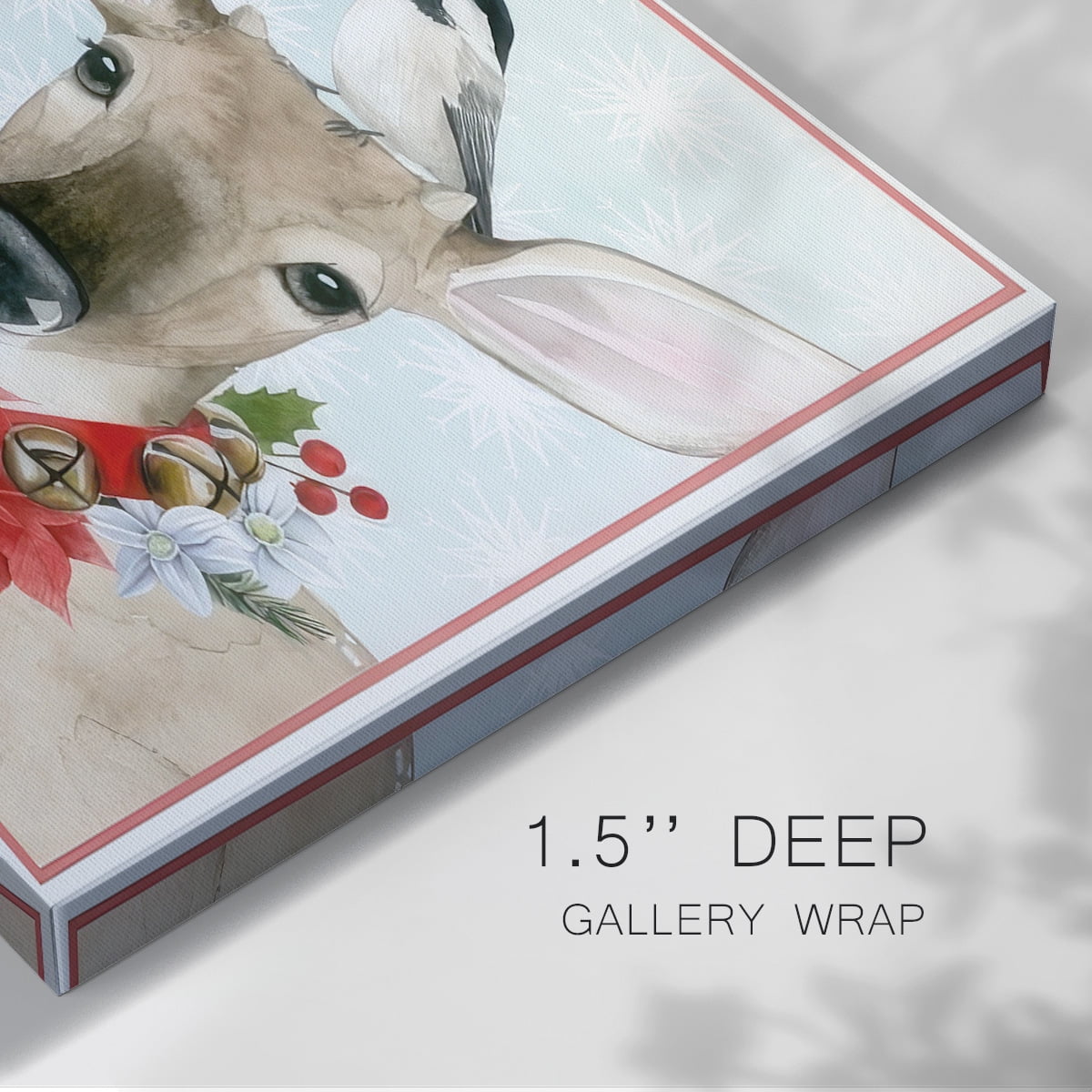 Deer Christmas Collection A- Gallery Wrapped Canvas