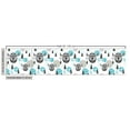 thumbnail image 2 of Ambesonne Vikings Fabric by the Yard Upholstery, Viking Faces Woodland, 10 Yards, Dark Grey Sky Blue, 2 of 4