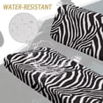 thumbnail image 7 of FKELYI Zebra Print UTV Seat Cover Waterproof Powersports Seats Covers Anti-Dust Mule Bench Seat Cover Compatible with Mule SX 2017-2023 Interior Decor, 7 of 7