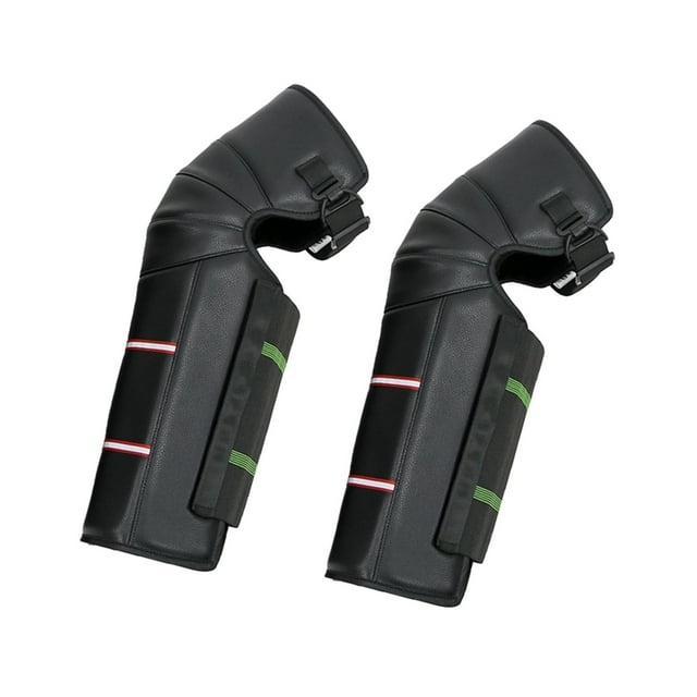 Rodilleras cálidas para motocicleta, rodilleras a prueba de viento para motocicleta, funda para pierna, rodillera, cubiertas para mallas para senderis Reflector de cuero PU