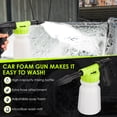 thumbnail image 3 of Car Wash Foam Gun, Microfiber Wash Mitt, Car Foam Sprayer, Car Wash Kit, Foam Cannon Garden Hose, Spray Foam Gun Cleaner, Car Accessories for Men, Snow Foam Blaster(Green), 3 of 9