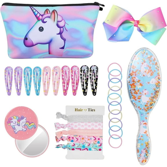 Hifot Unicorn Hair Brushes Small Professional Waterproof Detangling Hair Brushes, Multicolor Unicorn