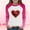 Pink, variant on Girls Glitter Heart Shirt Long Sleeve Pink Top with Raglan Sleeves, Soft Casual T-Shirt for Kids to Big Kids,Size 10 T