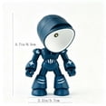 thumbnail image 2 of Mini Desk Lamp, DIY Night Light with Playful Character Design, Small Table Lamp for Bedroom Office Desk Decor, Compact Plastic Ambient Lighting, Cute Decorative Lamp Gift for Adults Teens, Blue, 2 of 5