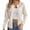 Beige, variant on ManxiVoo Women's Fitted Long Sleeve Cardigan Sweater Soft Lightweight Crew Neck Essential for Workwear and Casual Outfits L Size White