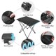 thumbnail image 2 of Outdoor Folding Picnic Table with Seat Pocket Camping Desk with Waterproof Tableware Clothes Storage Bag Camping Backyard Use, 2 of 5