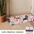 thumbnail image 3 of Dachshund and Flower Door Rugs,Washable Non Slip Door Mats Indoor,Decorative Door Mats,Entry Mat Indoor for Entrance,Bedroom,Kitchen,Bathroom,16"x47", 3 of 6
