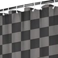 thumbnail image 3 of Gray and Black Checkerboard Pattern Shower Curtain 72"x84" ,Bathroom Decorative Shower Curtains Set with 12 Hooks,Modern Waterproof Washable Shower Curtain, 3 of 6