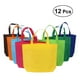 thumbnail image 2 of 12 bolsas no tejidas reutilizables para niños, para compras, comestibles, regalos de fiesta, con base (colores surtidos)., 2 of 8