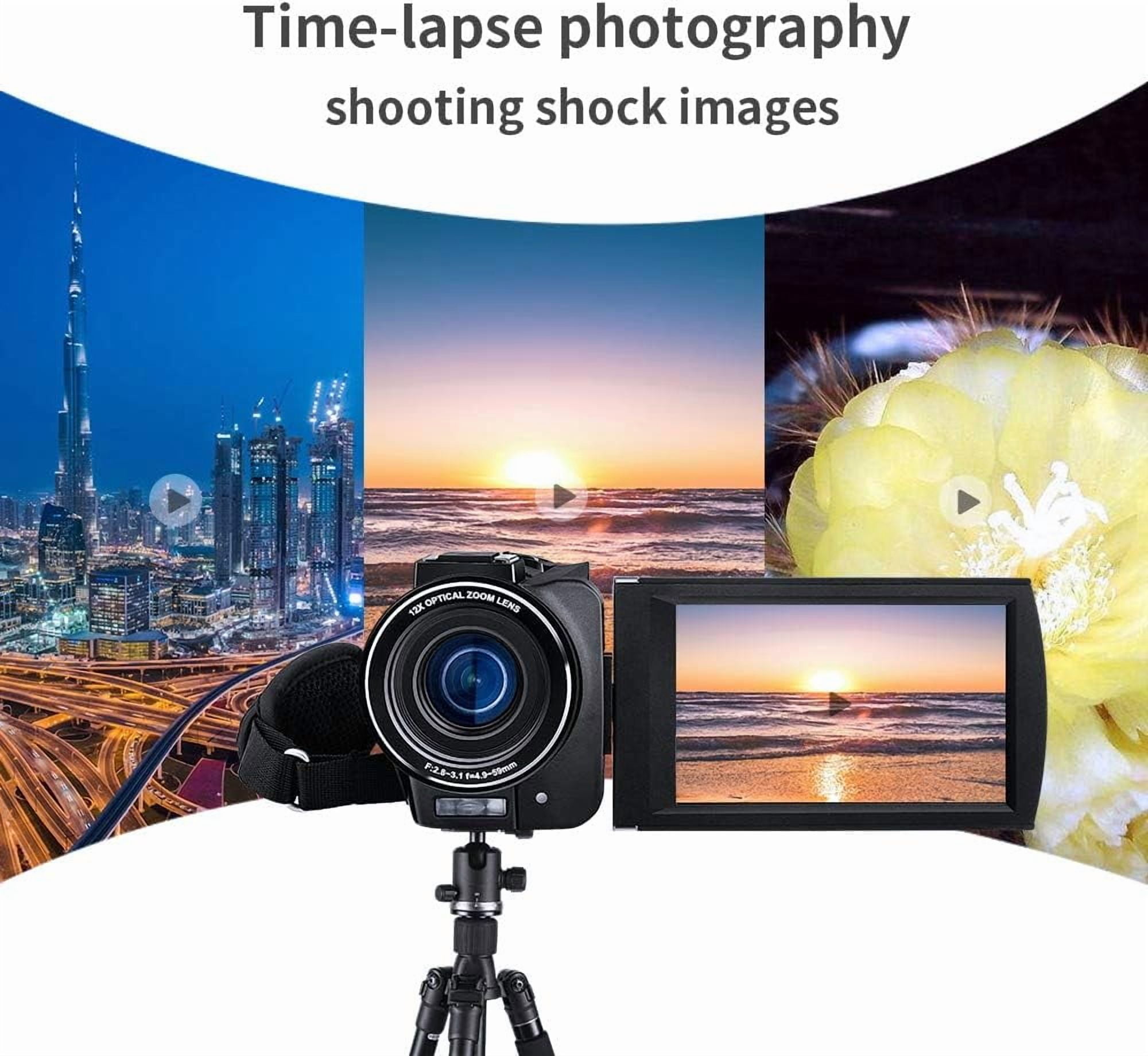 ORDRO 4K Video Camera AX65 Camcorder 12x Optical Zoom Vlogging Digital Camers for Live-streaming