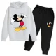 thumbnail image 3 of Sudadera con capucha y pantalones deportivos para niños y niñas de Disney Cartoon, conjunto de 2 piezas de moda de primavera y otoño, ropa deportiva para niños, 3 of 5