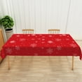thumbnail image 5 of Nanqianyi Christmas Tablecloth Rectangle 60 x 120 inch Snowflake Print Pattern Washable Tablecloths, for Christmas Family Gathering, 5 of 6