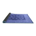 thumbnail image 2 of Ahgly Company Indoor Square Oriental Blue Traditional Area Rugs, 3' Square, 2 of 4