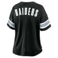 thumbnail image 3 of Women's Fanatics Black Las Vegas Raiders Plus Size Redzone Notch Neck T-Shirt, 3 of 3