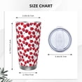 thumbnail image 4 of Rateoe Tulips Flowers Printed Car Guy Gifts for Men Women Tumbler - 20oz/590ml Double Wall Vacuum Insulated Stainless Steel Travel Tumbler Cups with Lid & Straw-Without Straw, 4 of 8