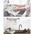 thumbnail image 5 of Summer Lemon Dish Towels Set, Waffle Weave Kitchen Towels 2 Pieces, Spring Floral Eucalyptus Leaves Botanical Microfiber Hair Face Bath Tea Towel Absorbent Quick Drying Cleaning Dish Cloths 12"x12", 5 of 7