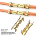 thumbnail image 4 of Terminal de cableado de latón en forma de U Terminales de cableado rápido Kit de engarzado Línea de pala de cable Botón de presión 100 piezas para líneas de 0,5-1,5 m cuadrados, 4 of 5