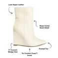 thumbnail image 2 of Journee Collection Womens Glorria Tru Comfort Foam Inside Zip Wedge Booties, 2 of 6