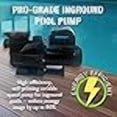 thumbnail image 4 of Doheny's Pool Pro Variable Speed Inground Swimming Pool Pump | 3.0 HP VS Pump, 230V, Self-Priming, Max Flow 131 GPM | 2 Inch Internally Threaded | Programmable Timer | Hard-wired, 4 of 4