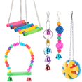 thumbnail image 2 of Juguete Interactivo Pájaros Accesorios Madera Multicolor Decorar Bola grande 5 piezas Yuyangstore Juguetes de aves, 2 of 8