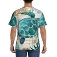 thumbnail image 3 of Bixox Men's Watercolor Sea Turtle Printed Short Sleeve Skinny Athletic T-Shirt, 3 of 6