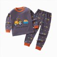 thumbnail image 4 of Toddler Outfits for Boys Toddler Boy Clothes Lounge Set Cute Print Casual Long Sleeve T-Shirt and Matching Pants Clothing Set Kaprioy Boys Clothes Fall Winter, 4 of 4