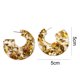 thumbnail image 2 of Pendientes en forma de C exagerados pop de personalidad, 2 of 5