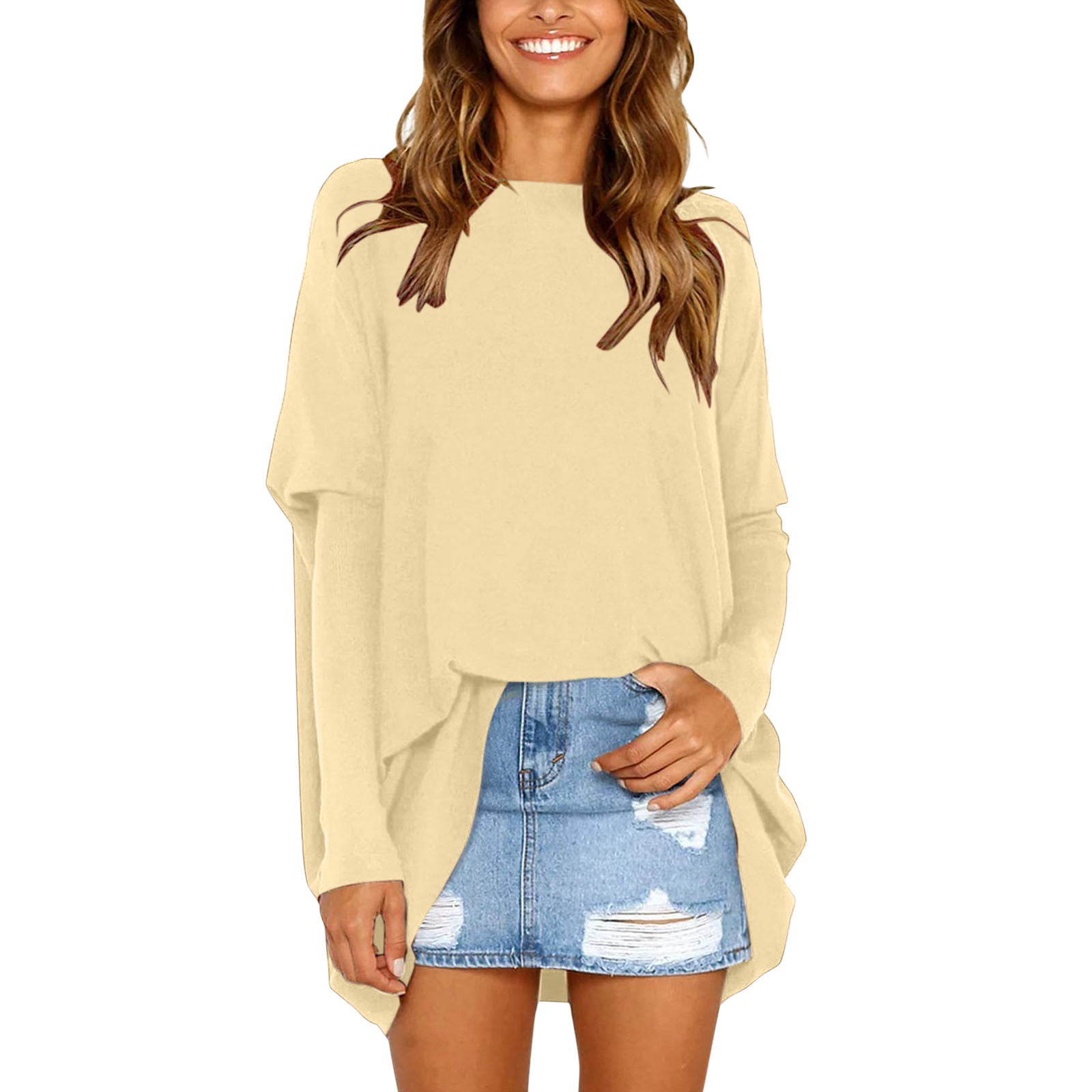 Buy LIYOHON Oversized T Shirts For Women Tunic Tops To Wear, 49% OFF