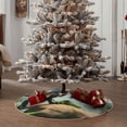 Lukts Lake Forest Dinosaur A print color life Christmas Tree Skirt