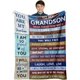 thumbnail image 1 of LHSHID Grandson Gifts from Grandma And Grandpa Gifts for Grandson Grandson Gifts from Grandparents Best Grandson Blanket to My Grandson Christmas Birthday Gift Blanket for Teen Boys Men 50"x60", 1 of 7