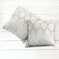thumbnail image 6 of Ambesonne Moroccan Throw Pillow Cover 2 Pack, Eastern Elements Cream, 18", White Umber Camel, 6 of 7