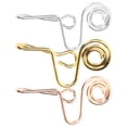 thumbnail image 3 of MasteelfCA 3pcs Fake Nose Rings Non Piercing Clip On Nose Rings Creative Metal Nose Rings, 3 of 8