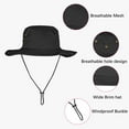 thumbnail image 4 of Sun Hats for Men Women Boonie Hat Foldable Fishing Hat UPF 50+ Bucket Hat for Fishing Hiking Garden Safari Beach, 4 of 6