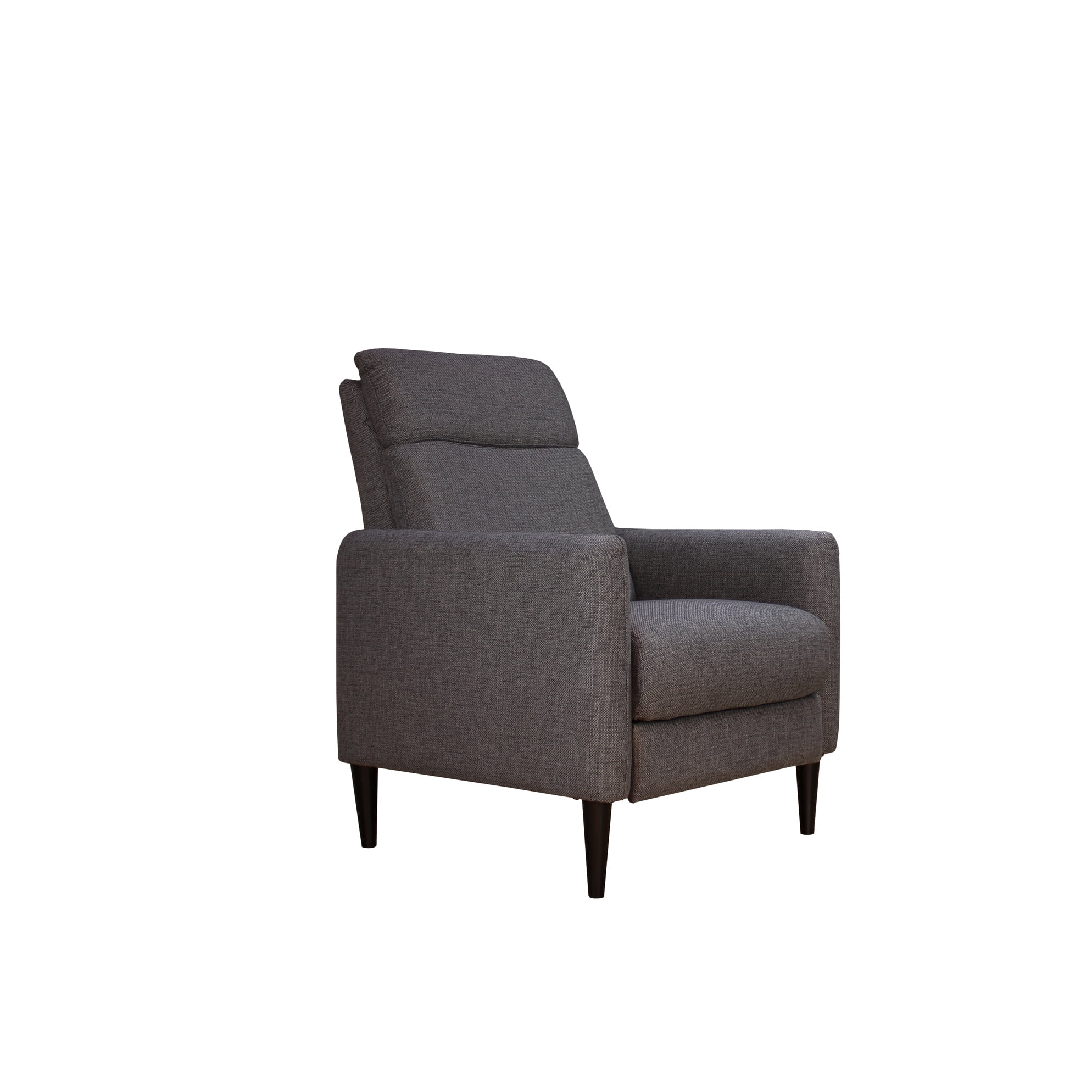 Carbon Black Recliner Chair With Pushback - Upholstered Comfortable Seat, 30 In. D X 34 W 40 H, 75 Lb Feature Resting Chair, 29.82 33.79 40.95