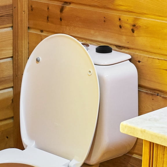 FENGGUIQU Toilet Gasket Replacement Black Rubber Seal Cushion Easy Install for Toilet Tank to Bowl