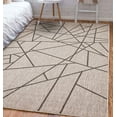 thumbnail image 4 of Sisal Abstract Silver-Black Polypropylene Rug 7'10" x 10'2", 4 of 7