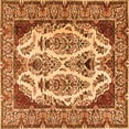 thumbnail image 1 of Ahgly Company Indoor Square Persian Orange Traditional Area Rugs, 6' Square, 1 of 1